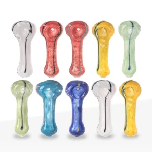 3" Assorted Frit Glass Pipe - 10 ct. pack