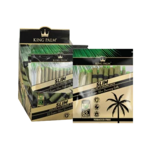 King Palm 25 Slim Rolls Pouch - Display of 8