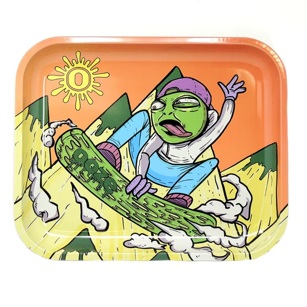 Ooze Glass Rolling Tray - Slime Carver - Small