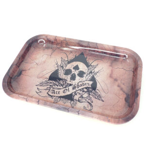 Ace of Spades Metal Rolling Tray - Small