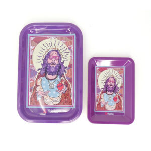 Dude Jesus Metal Rolling Tray - Small