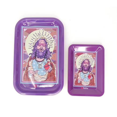 Dude Jesus Metal Rolling Tray - Small