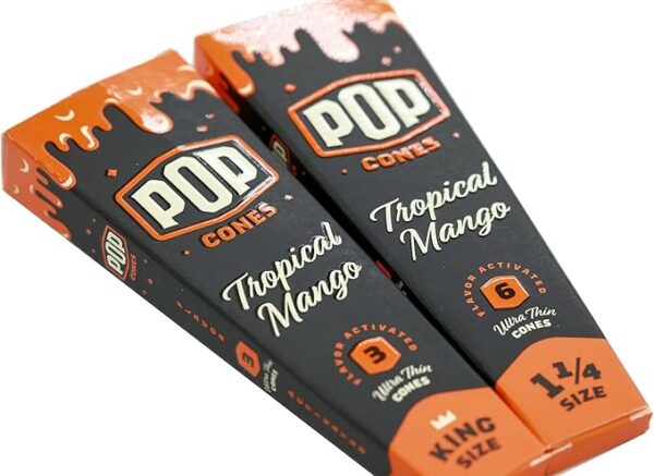 Pop Cones 1.25 - 6 pk. - Tropical Mango - 24 ct. Display - Image 2