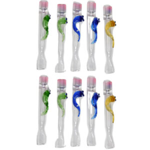 3.5" Fumed Tip Snake Chillum - 10 ct.Pack
