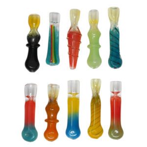 3.5" Assorted Fumed Chillum - 12 ct. Pack