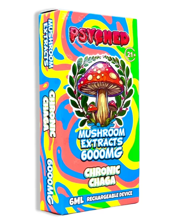Psyched 6ml Mushroom Disposable Vape - Chronic Chaga - 5 ct. Display