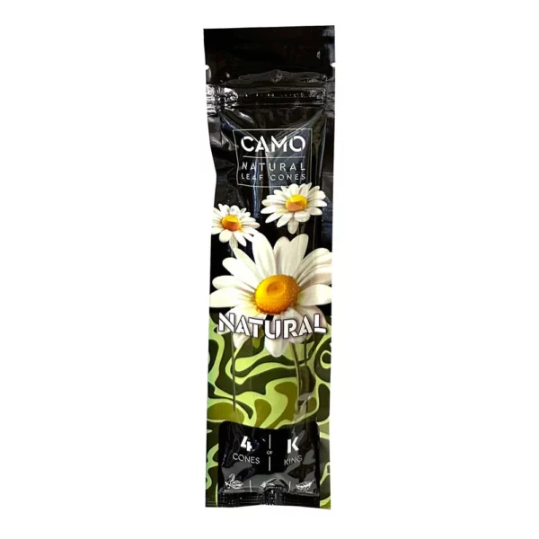 Camo Natural Leaf Cones - 12 ct. - Natural