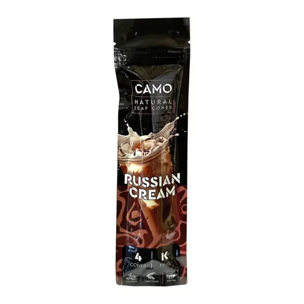 Camo Natural Leaf Cones - 12 ct. - RussianCream