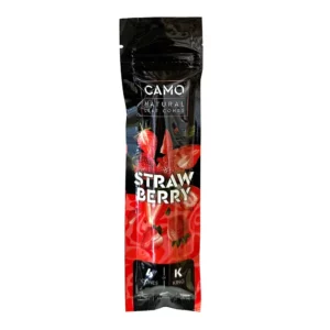 Camo Natural Leaf Cones - 12 ct. -Strawberry