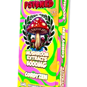 Psyched 6ml Mushroom Disposable Vape - Cordyzen- 5 ct. Display