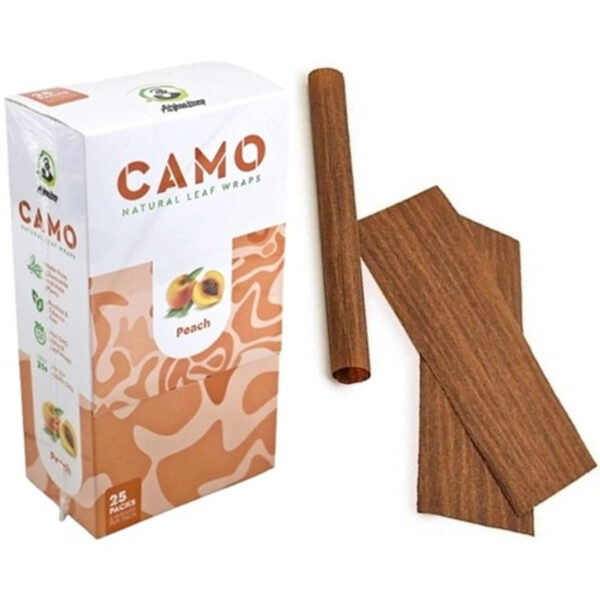 Camo Natural Leaf Wraps - Peach
