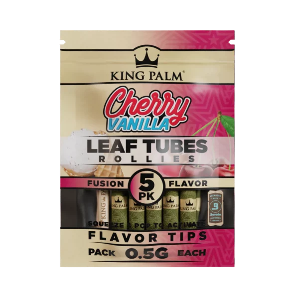 King Palm 5pk Rollies - Cherry Vanilla - Display of 15