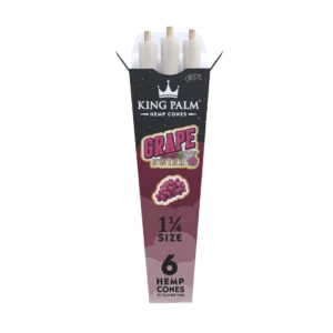 King Palm Hemp Cones Grape - 1.25 - 6 pk. - 30 ct. Display