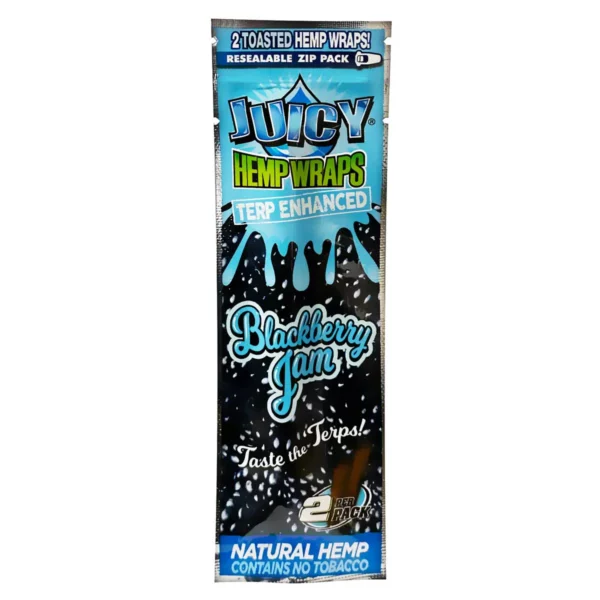 Juicy Terp Enhanced Hemp Wraps - Blackberry Jam