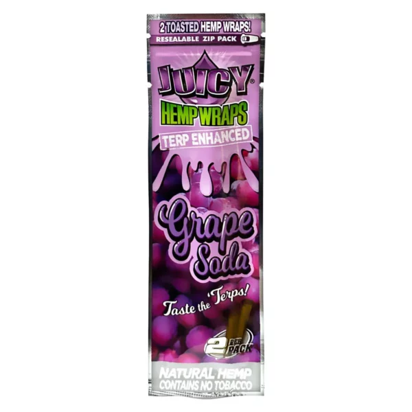 Juicy Terp Enhanced Hemp Wraps - Grape Soda