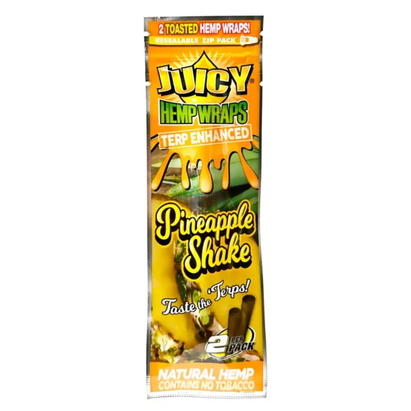 Juicy Terp Enhanced Hemp Wraps - Pineapple Shake