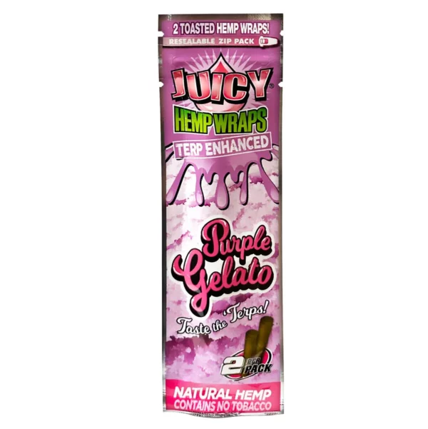 Juicy Terp Enhanced Hemp Wraps - Purple Gelato