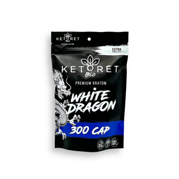 Ketoret Kratom Capsules - White Dragon 300 Caps