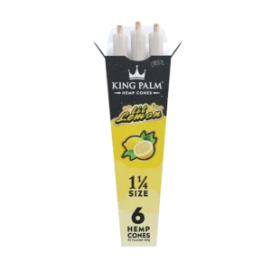 King Palm Hemp Cones Lil Lemon - 1.25 - 6 pk. - 30 ct. Display