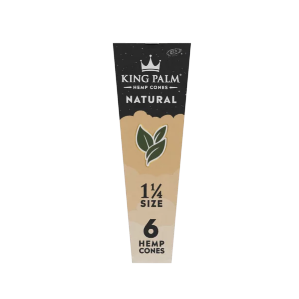King Palm Hemp Cones Natural - 1.25 - 6 pk. - 30 ct. Display