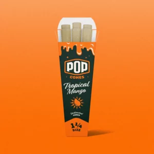 Pop Cones 1.25 - 6 pk. - Tropical Mango - 24 ct. Display