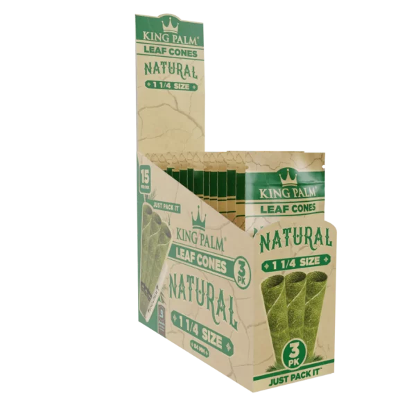 King Palm Cones Natural - 1.25 84mm - 3 pk. -
