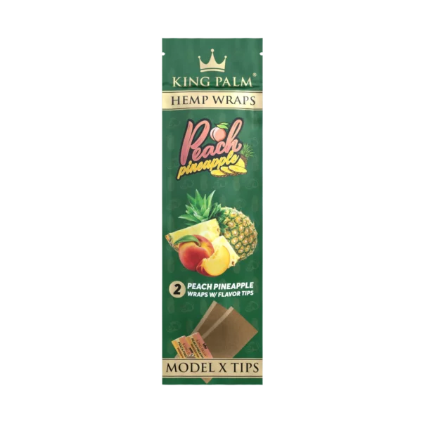 King Palm Hemp Wraps 2 pk. - Peach Pineapple