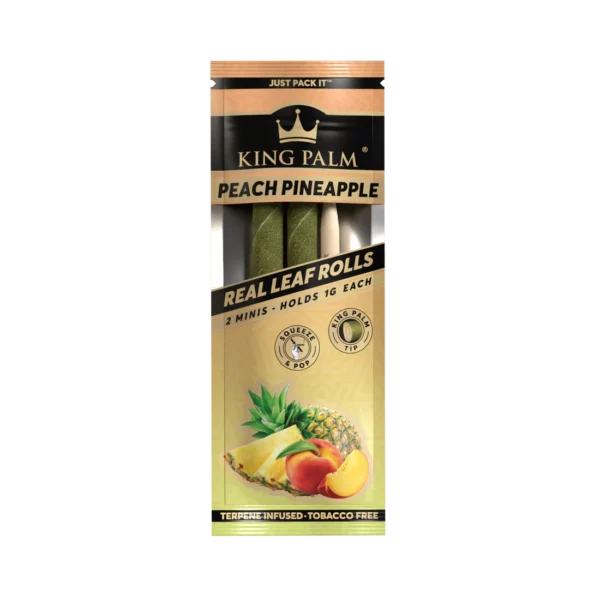 King Palm 2pk Mini - Peach Pineapple - Display of 20