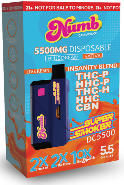 Blue Dream insanity blend Numb disposable