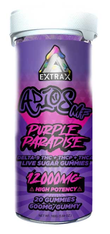 Purple paradide Adios MF edibles