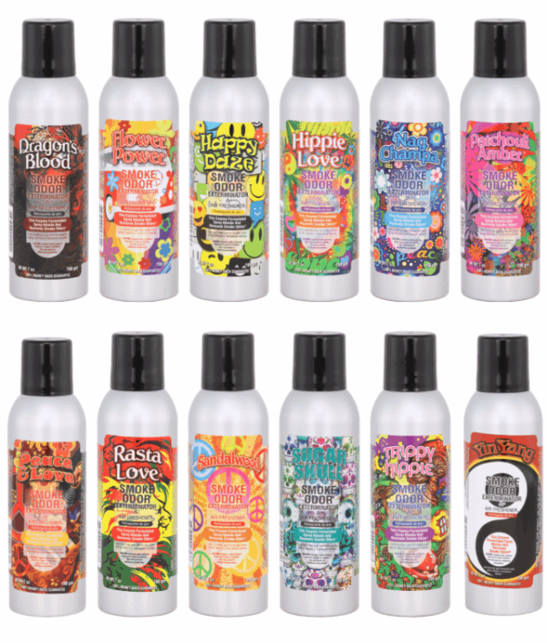 Smoke Odor Eliminator Spray 7oz. Can - Pop Culture Scents - 12 ct. Mixed Case