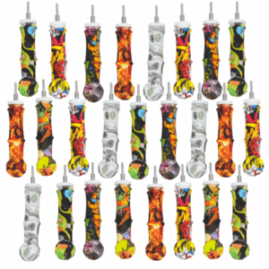 4.5" Assorted Fat Silicone Nectar Collector- 25 pk.