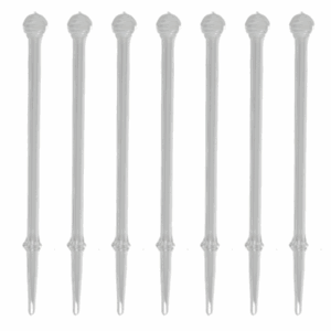 6" Clear Glass with Flat Mouth Nectar Straw - 7 ct. Pack