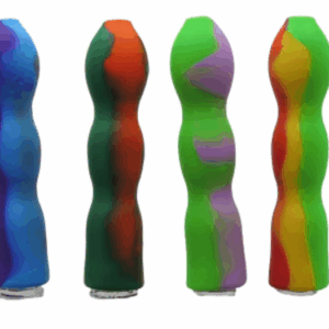 4.5" Fat Silicone Chillum - 10 pk. - Assorted Colors