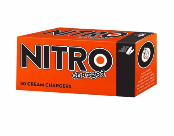 Nitrox Charged Whip Cream Chargers - 50 count