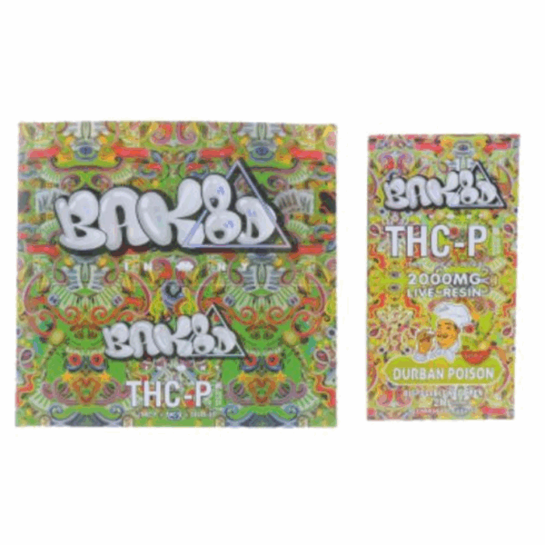 Bak8d Master Blend 2000mg THC-P BlendDisposable - Durban Poison - 10 ct. Display Disposable Vape
