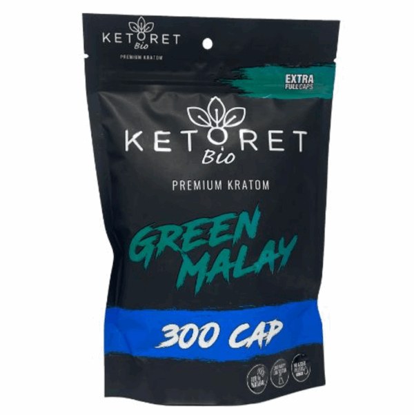 Ketoret Kratom Capsules - Green Malay 300 Caps