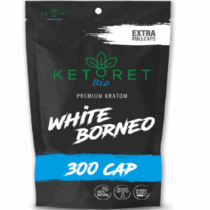 Ketoret Kratom Capsules - White Borneo 300 Caps