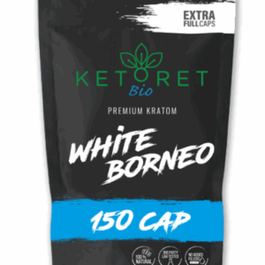 Ketoret Kratom Capsules - White Borneo 150 Caps