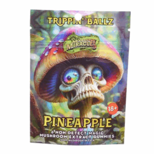 Trippin' Ballz Mushroom Extract Gummies - Pineapple - 6 piece