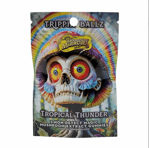 Trippin' Ballz Mushroom Extract Gummies - Tropical Thunder - 3 piece