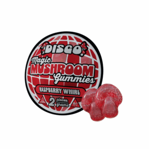 Disco 2 pk. Mushroom Gummies - Raspberry Whirl - 20 ct. Gravity Display