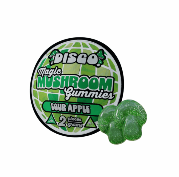 Disco 2 pk. Mushroom Gummies - Sour Apple - 20 ct. Gravity Display