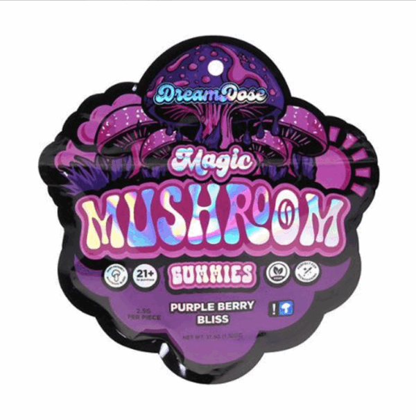 Dream Dose Nootropic Mushroom Gummies - 10 ct. Display - Purple Berry Bliss