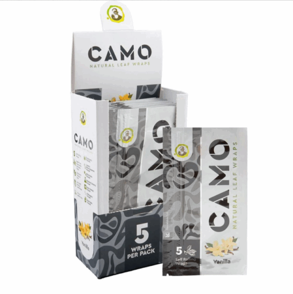 Camo King Size Flavored Rolling Papers - 24 ct. - Vanilla