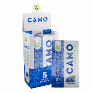 Camo King Size Flavored Rolling Papers - 24 ct. - Blueberry