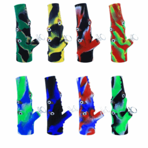9" Silicone Alien Water Pipe - Assorted Mixed Colors