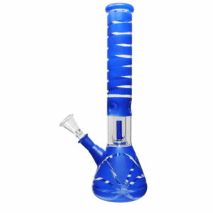 12" Painted Single Dome Perc Water Pipe - Assorted