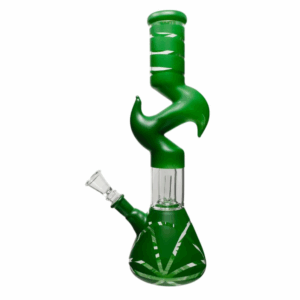 12" Painted Zig Zag Single Perc WaterPipe - Assorted