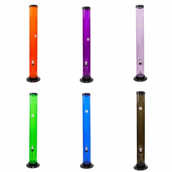 Acrylic Thumb Carb Water Pipe 18" Straight (2"